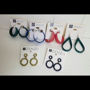 Zenzii Lot of 6 Earrings
